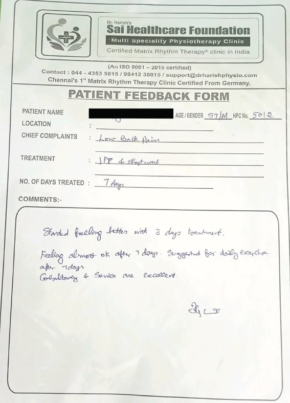 Patient Feedback