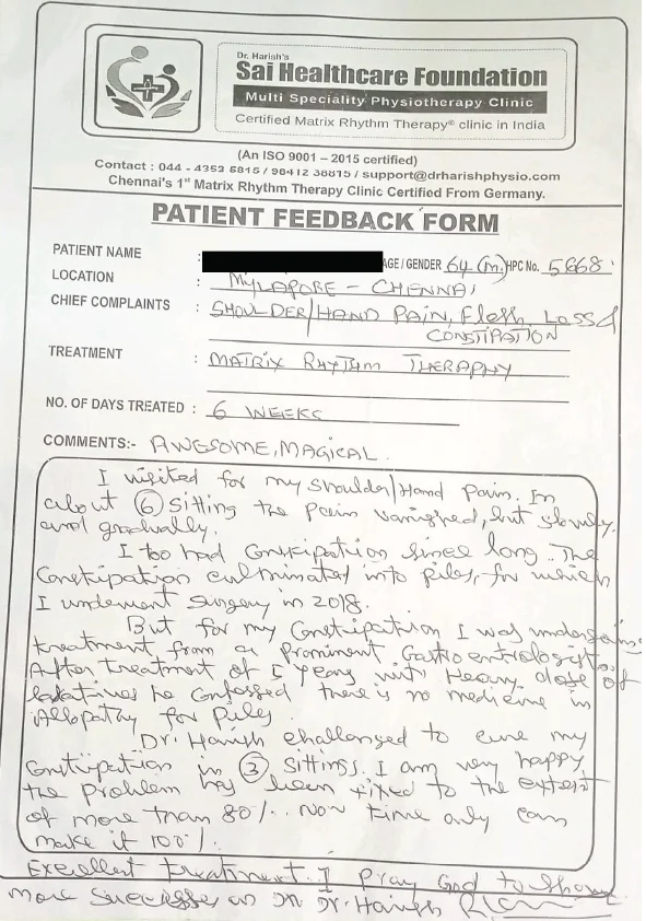 Patient Feedback