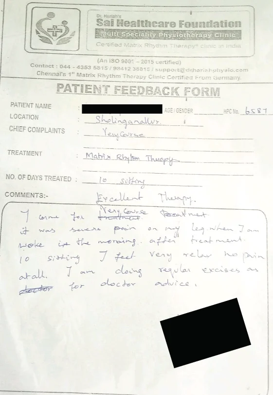 Patient Feedback